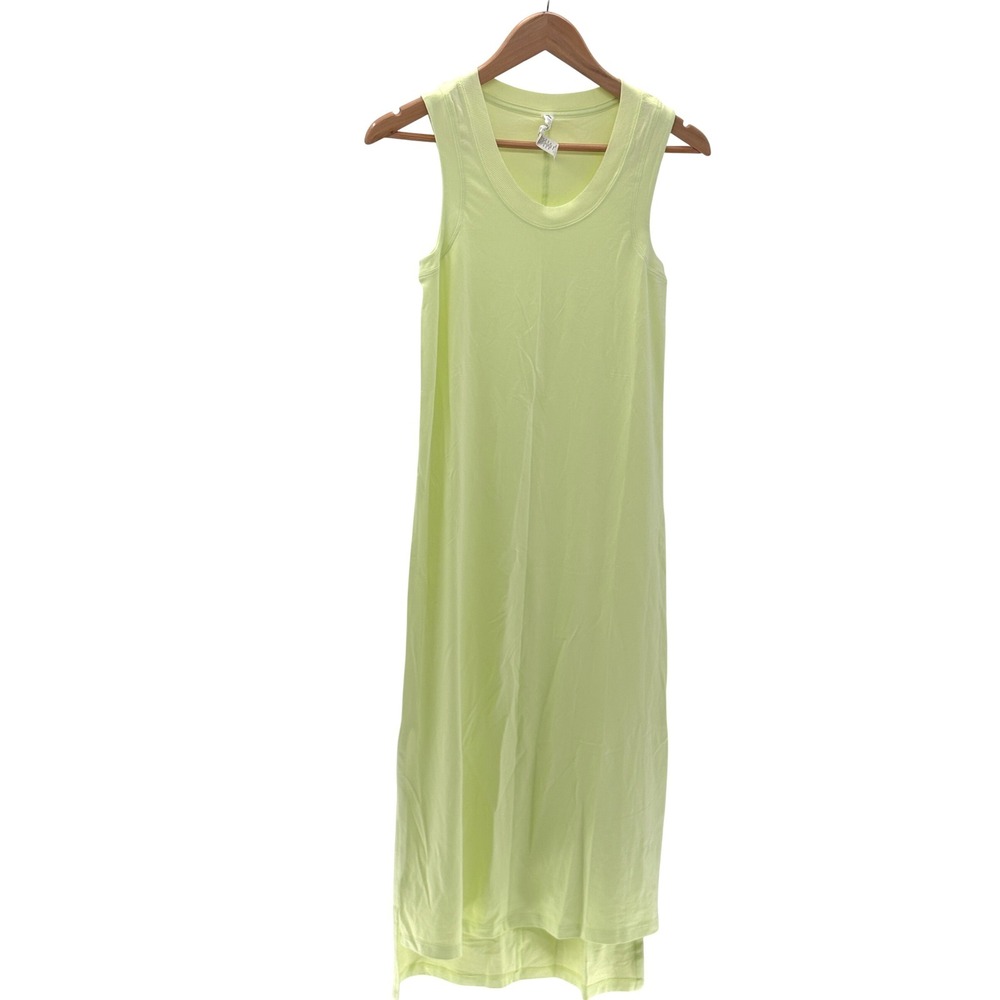 Lululemon Dress Midi All Yours Tank Size 2 Crispin Green Yellow Minimalist Beach